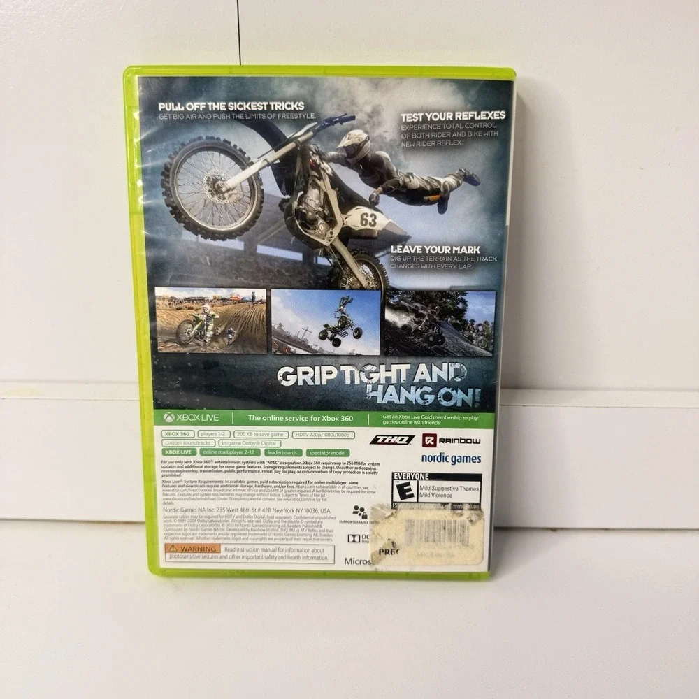 MX vs ATV Reflex (Microsoft Xbox 360, 2009) Complete